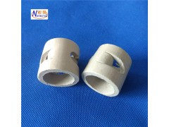 厂价供应陶瓷鲍尔环填料 吸收塔冷却塔陶瓷散堆填料 鲍尔环
