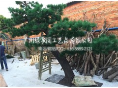 户外摆设耐用抗晒仿真松树人造绿松树 纪念堂装饰仿真罗汉松树图片