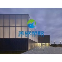 浙江工程雨棚6 8 10 12毫米十年质保透明湖蓝阳光板图片