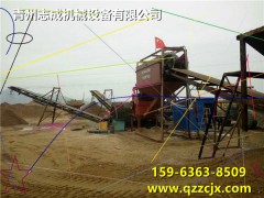砂卵石破碎制砂机.风化砂水洗处理.沙包土轮式洗砂机