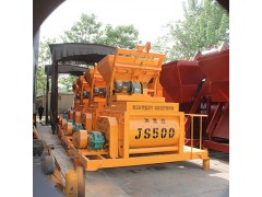 混凝土强制式双卧轴搅拌机JS500质量可靠结实耐用图片