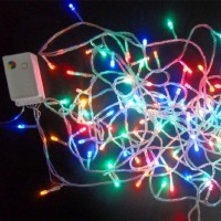 圣诞节元旦节日装饰220v高压单色彩色LED灯串厂家直销