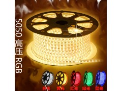 市政亮化景观亮化220v高压5050LED灯带厂家批发