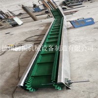 批量供应裙边皮带输送机 小型流水线式爬坡机图片