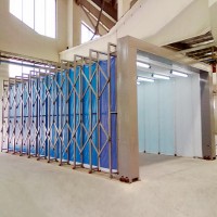 多功能移动伸缩喷漆房 厂家定制安装图片