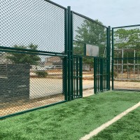 建德市社区组装式球场围网 篮球场围网 框架式围网制作安装