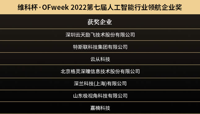 维科杯·OFweek 2022（第七届）人工智能行业领航企业奖1.jpg