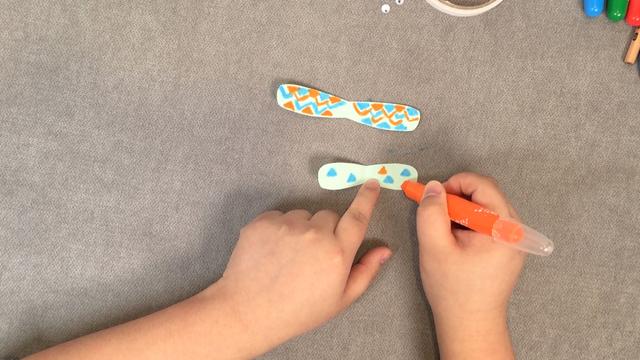 儿童手工纸制作蜻蜓（寒假宝宝手工只需3步）(9)